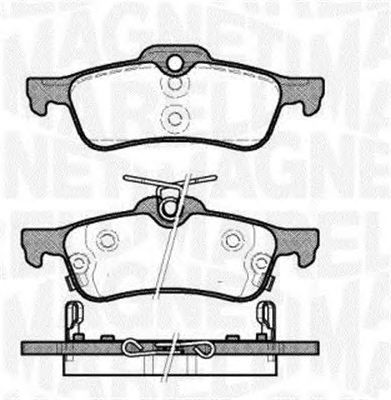 MAGNETI MARELLI 363916060631 -  Комплект тормозных колодок, дисковый тормоз